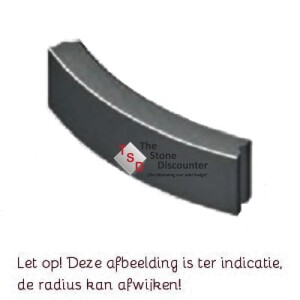 Bochtband zwart 10x20