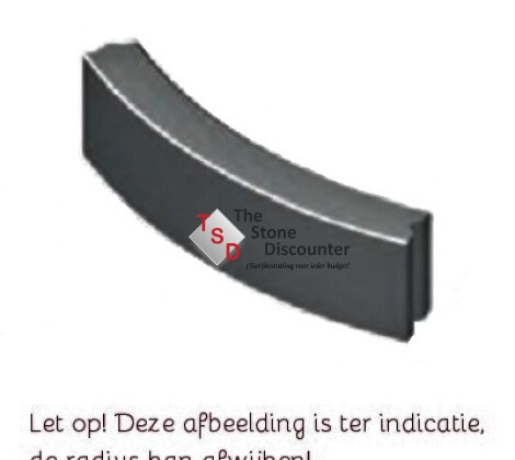 Bochtband zwart 10x20