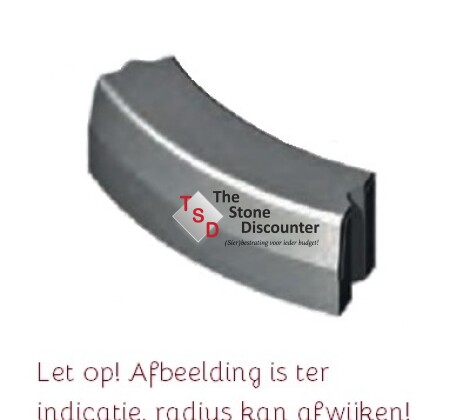 Bochtband zwart 18-20x25x78,5 uitwendig