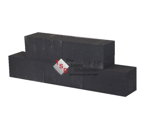 Stapelblok strak 30x15x15 cm antraciet