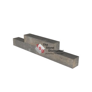 Stapelblok strak Bruin Zwart 60x12x12 cm