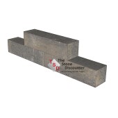 Stapelblok strak Bruin Zwart 60x15x15 cm