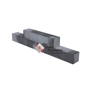 Stapelblok strak grijs zwart 60x12x12 cm productfoto