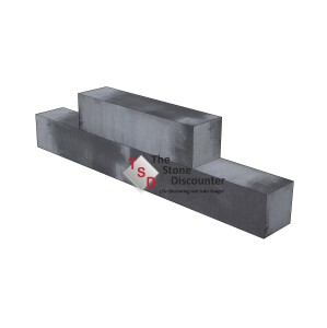 Stapelblok strak Grijs-Zwart 60x15x15 cm productfoto