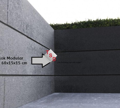 Patioblok Modular Milano 60x12x10 cm sfeerfoto