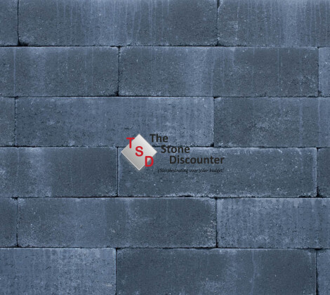 Patioblok getrommeld antraciet 60x12x12 cm