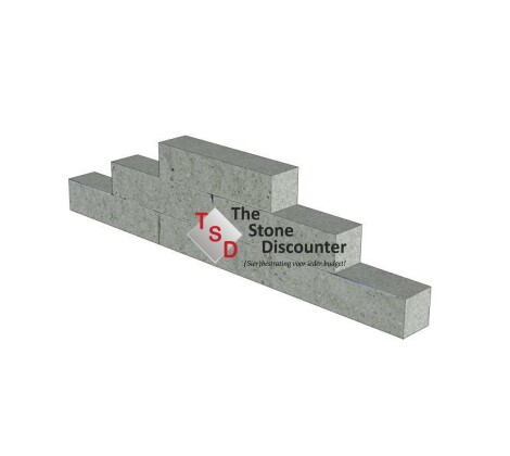 Splitblok noors wit 37,7x9x9 cm