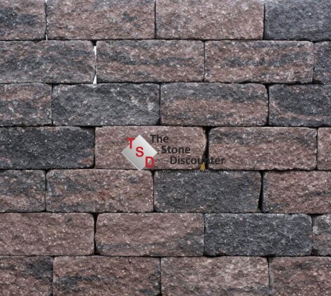 Roccia getrommeld bruin zwart 30x12x12cm kleurfoto