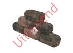 Roccia getrommeld bruin zwart 30x12x12cm productfoto 3
