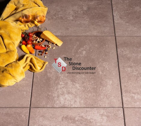 MBI Trippel T Taupe 60x60x4 cm sfeerfoto