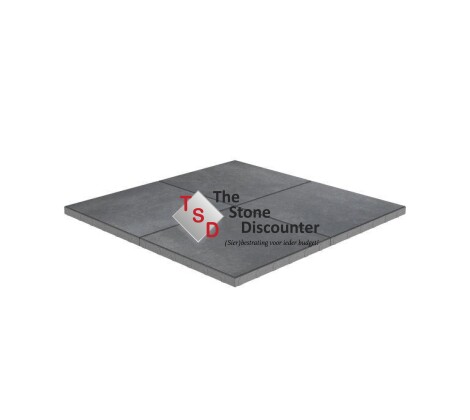 MBI Trippel T Zwart-Grijs Genuanceerd 60x60x4 cm productfoto