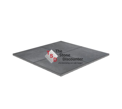 MBI Trippel T Zwart-Grijs Genuanceerd 80x80x4 cm productfoto