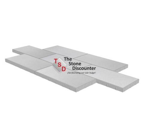 MBI Trippel T Licht Grijs 60x30x4 cm Productfoto