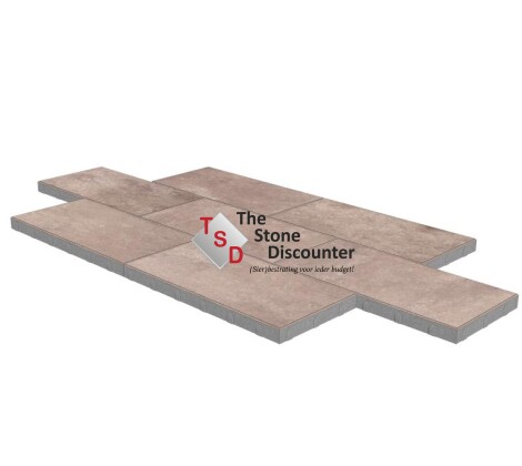 MBI Trippel T Taupe 60x30x4 cm Productfoto