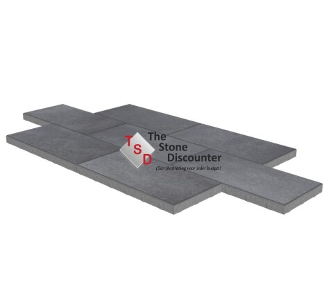 MBI Trippel T Zwart-Grijs 60x30x4 cm Productfoto