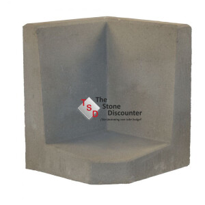 L Hoekelement Grijs 50x40x40 cm