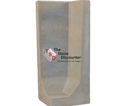 L Hoekelement Grijs 100x50x40 cm