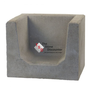 U hoekelement grijs 40x50x40 cm