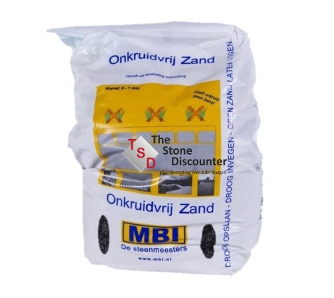 Onkruidarm voegzand basalt zakje