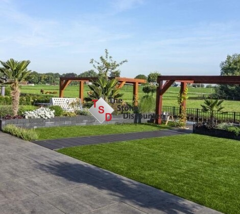 Smartstone Grijs Genuanceerd 60x60x4 cm Sfeerfoto