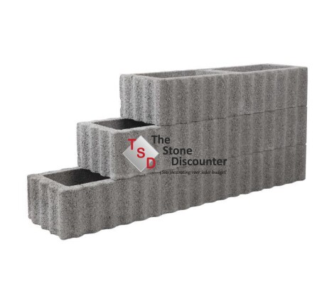 Rechthoekflor Mini Grijs 60x40x25 cm productfoto