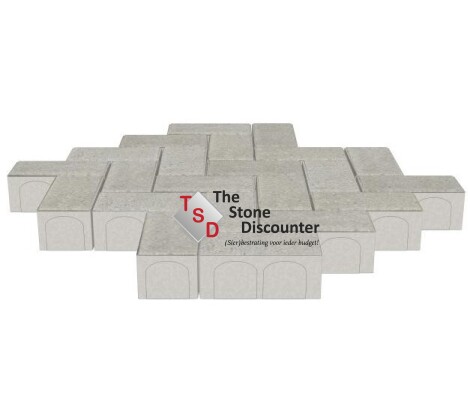 RedSun BetonKlinker Grijs 21x10,5x8 cm Productfoto