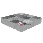 RedSun BetonKlinker Grijs-Zwart 10,5x10,5x8 cm Productfoto