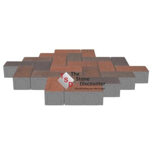 RedSun BetonKlinker Rood-Zwart 21x10,5x8 cm Productfoto