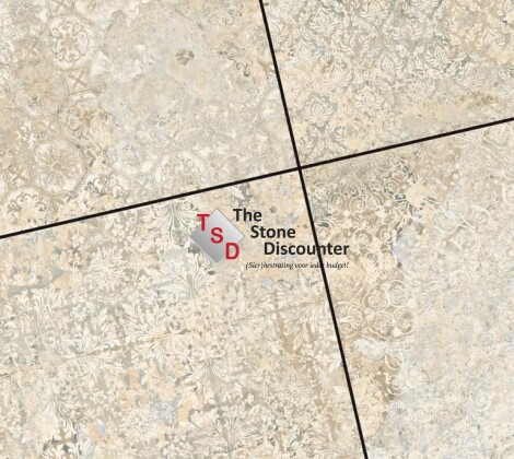 Cerasun Catania Decor Beige 60x60x4 cm kleurfoto 2