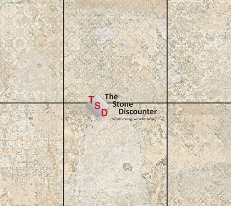 Cerasun Catania Decor Beige 60x60x4 cm kleurfoto