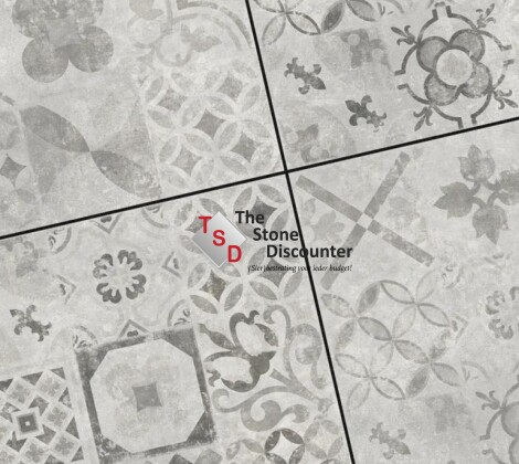 Cerasun Pisa Decor Grigio 60x60x4 cm kleurfoto 2