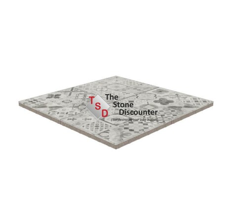 Cerasun Pisa Decor Grigio 60x60x4 cm productfoto