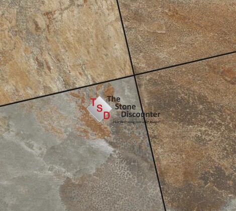 Cerasun Savona Multi Antracite 60x60x4 cm kleurfoto 2