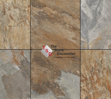 Cerasun Savona Multi Antracite 60x60x4 cm kleurfoto