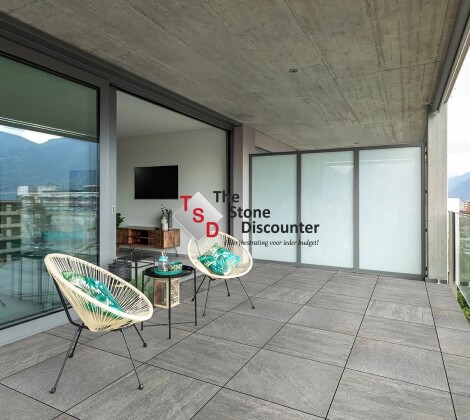 CeraSun Palermo Grigio 60x60x4 cm sfeerfoto