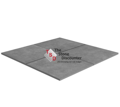 RedSun DUE Bari Antracite 60x60x2 cm Productfoto
