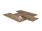 REDSUN Due Woodlook Mahony 120x40x2 cm productfoto