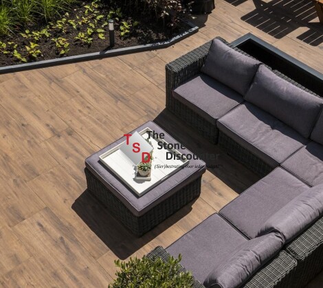 REDSUN Due Woodlook Mahony 120x40x2 cm sfeerfoto