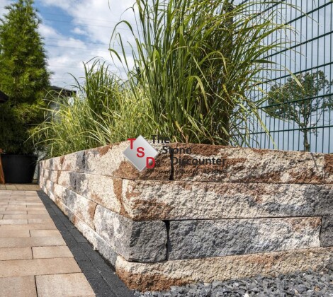 Palisade-Stapelblok Splitton Kilimanjaro 25x12x12 cm sfeerfoto