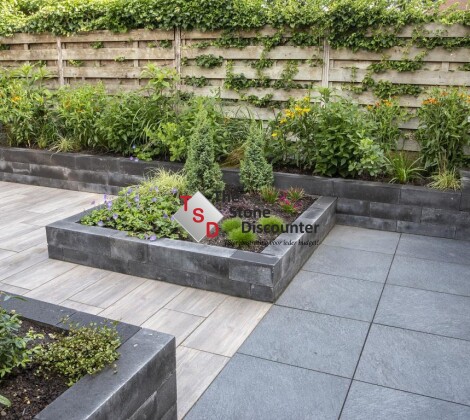 Lineablock Black 30x15x15 cm sfeerfoto