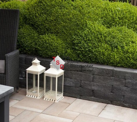 Pilestone Line Coal 40x15x10 cm sfeerfoto