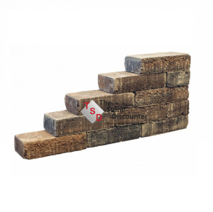 Pilestone Line Walnut 40x15x10 cm Productfoto