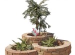 Pilestone Mont Blanc ronde bloembak Productfoto