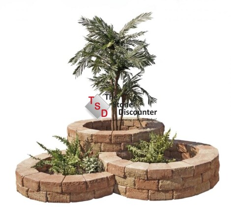 Pilestone Mont Blanc ronde bloembak Productfoto