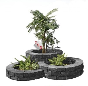 Pilestone Coal ronde bloembak productfoto