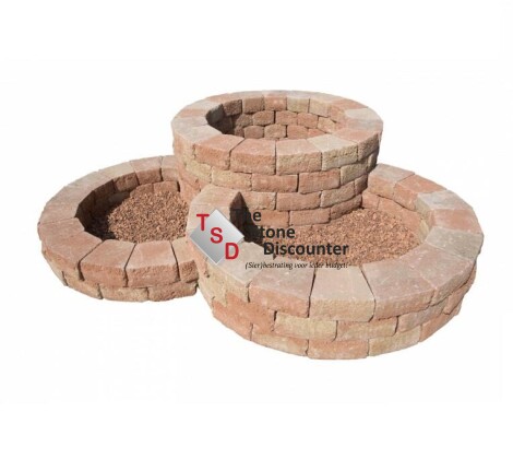 Pilestone Mont Blanc ronde bloembak sfeerfoto