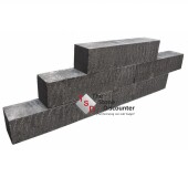 Blockstone Small Black 60x12x12 cm productfoto