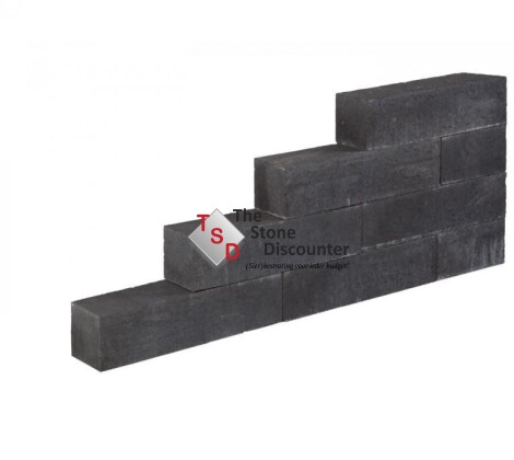 Lineablock  Small Black 60x12x12 cm productfoto