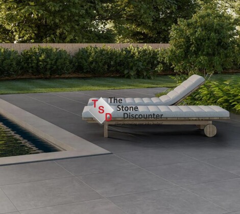 TRE Cilento Anthracite 60x60x3 cm sfeerfoto