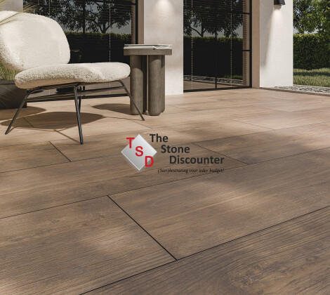 TRE Woodlook Ronco Dark 120x40x3 cm sfeerfoto